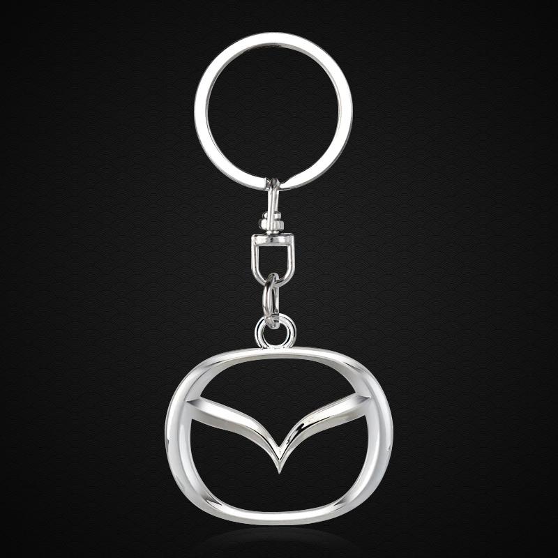 1 шт. 3D Металлический Значок Автомобиля Брелок Цинковый Сплав Брелоки Автоаксессуары Для Mazda 6 3 CX5 5 2 323 CX7 Demio Atenza Axela MX30 CX30 CX3 CX9 RX8 RX7