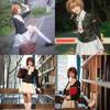 Оригинальный костюм для косплея Сакуры Киномото из Cardcaptor Sakura в потрясающем черно-белом дизайне