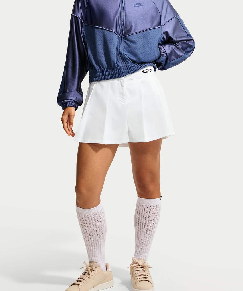 NIKE Sportswear Pleated Mini Skirt W - White:Black / Io9612-100