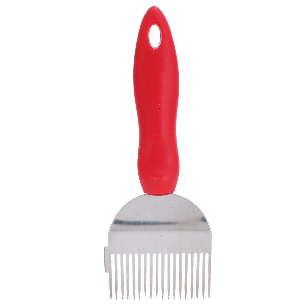 18 зубцов из нержавеющей стали, вилка для открывания крышек, принадлежности для улья, инструмент для пчеловодства с пластиковой ручкой