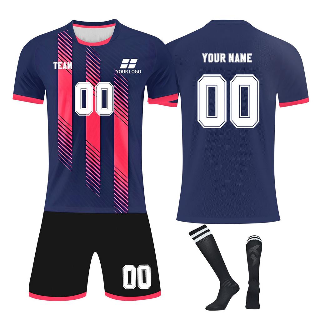 Personalised Shirts Kit Mens Girls With Name Number Custom Football Jerseys For Boys Training Suit