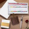 Мини-коробка для акварельных красок Pocket Artist Travel Set 8/15-цветная палитра из орехового дерева с металлическим зажимом Портативная акварельная ручка