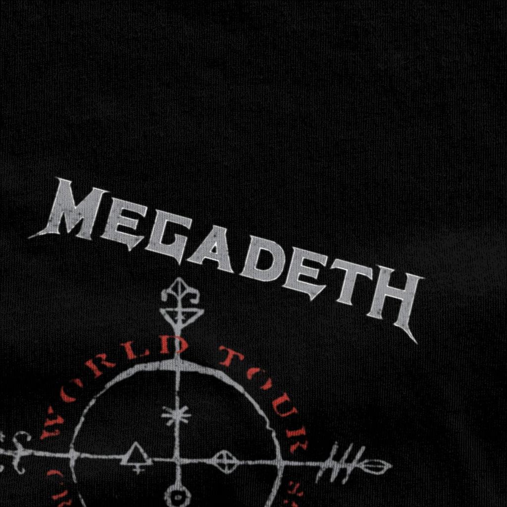 Футболка Megadeths Cryptic Writings для мужчин и женщин, 100% хлопок, забавная, с круглым вырезом, черная металлическая, дэт-метал-футболка, короткий рукав, одежда, уникальная
