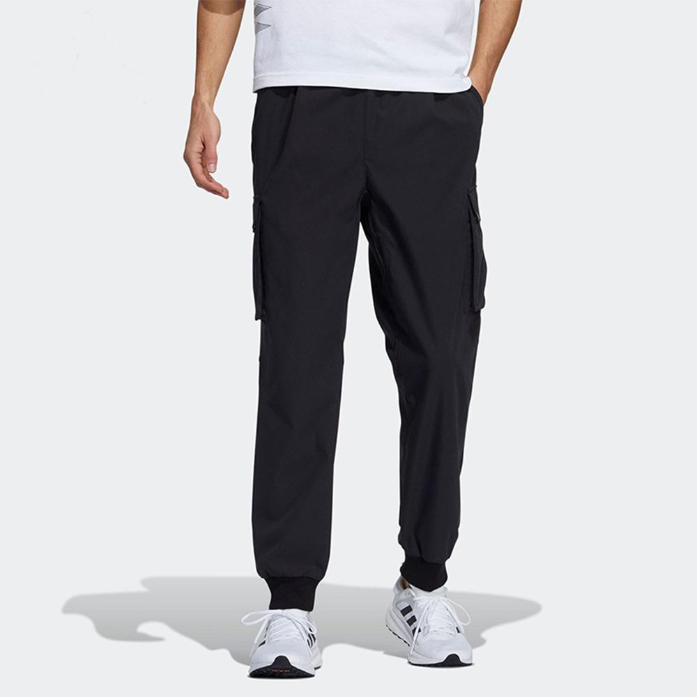 Adidas Свободные спортивные брюки-карго для бега, мужские брюки, черные H39859