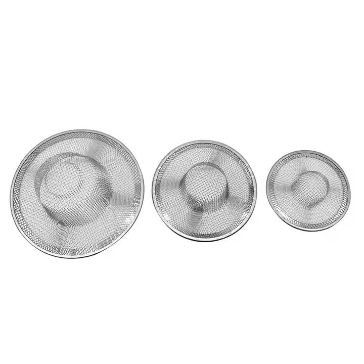 Modern Stainless Steel Kitchen Pool Floor Drain Mesh 5/7/9/11cm Straw Hat Shower Filter Cover