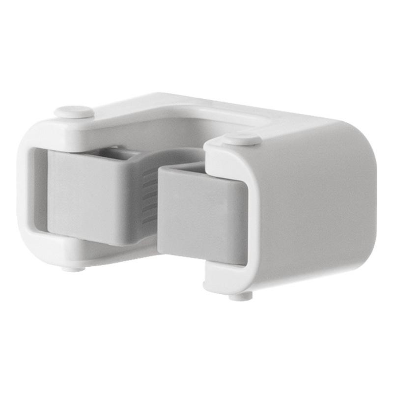 Держатель для швабры, Не требует сверления, Бытовой крючок для швабры для ванной комнаты, Настенный зажим, Подвесная стойка, Без следов, Прочная стойка для швабры