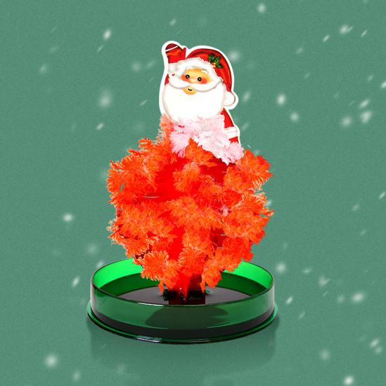 Волшебное выращивание рождественской елки DIY Crystalloid Blossom Tree Kit Простая установка Обучающий набор для выращивания Crystalloid Tree Подарок на праздник для детей