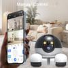 Wireless Pet Camera Intelligent AI Detection Night Vision 360-Degree Coverage Wi-Fi Mobile Dual-Lens Smart Robot Camera with Wheels