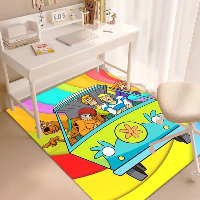 Halloween cartoon comedy adventure movie Scooby-Doo carpet is suitable for living room and bedroom doormats office balcony decorative carpet V2