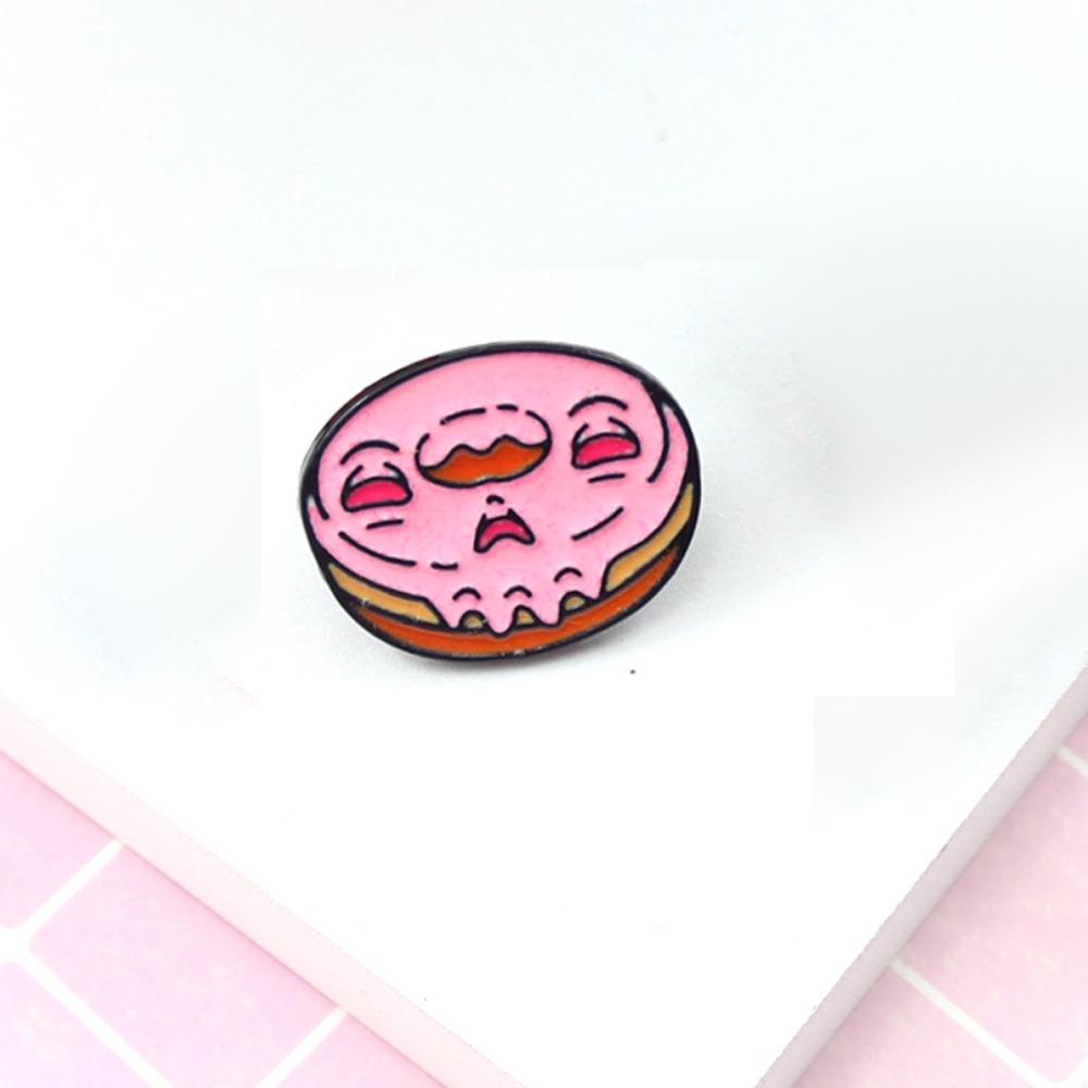 Vintage Halloween Lapel Pins Cute Cartoon Metal Brooch Cartoon Food Brooch  Holiday Decoration