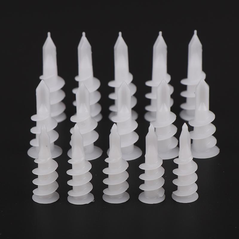20 шт. самосверлящие пластиковые дюбеля для гипсокартона, пластиковый штифт, самосверлящий комплект дюбелей для гипсокартона, самостоятельное сверление и установка