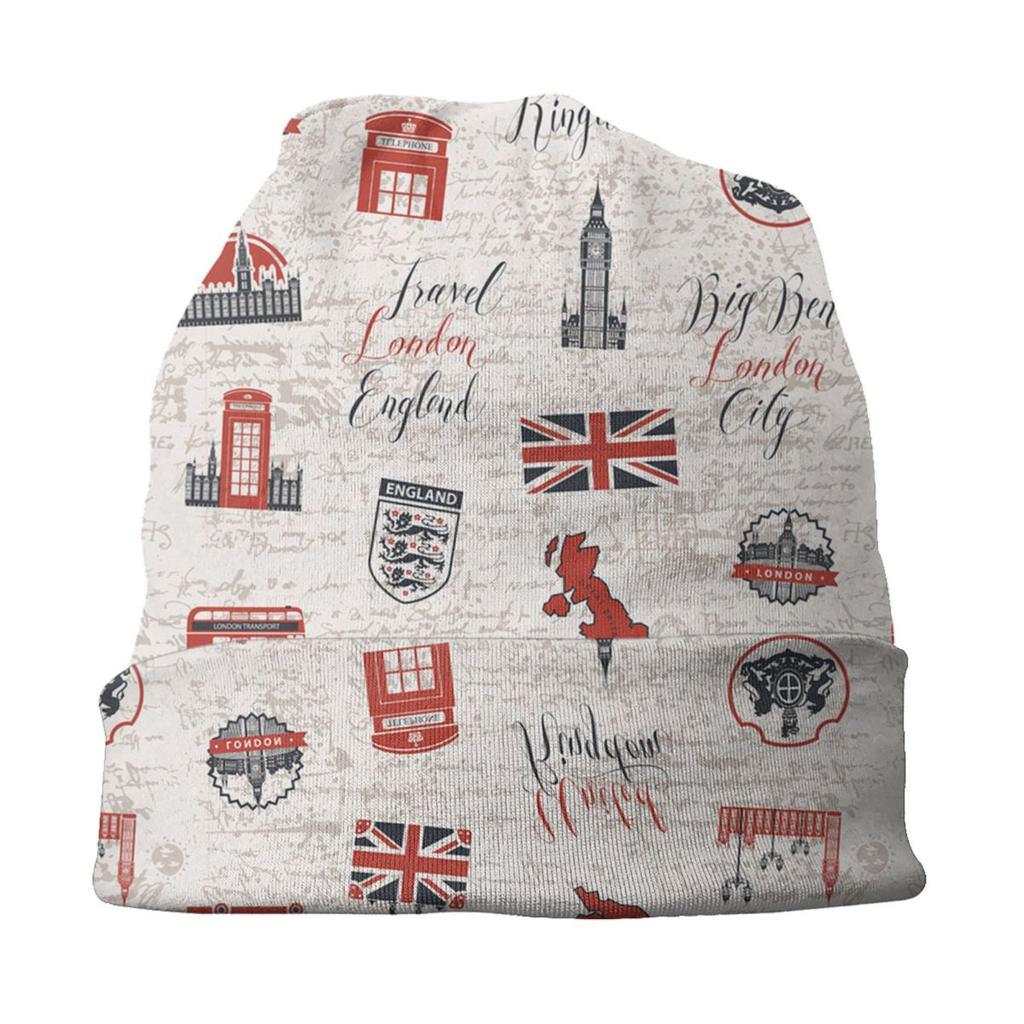 Великобритания, Британский Лондон, символ Skullies, шапки-бини, унисекс, зимняя теплая вязаная шапка для взрослых, шляпа с флагом Соединенного Королевства, уличная лыжная шапка