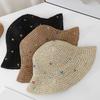 Breathable Sun Hat Holiday Spring Weaving Straw Hat Woman Commutes Camping Taking Photo Handmade Beach Hat for Girl