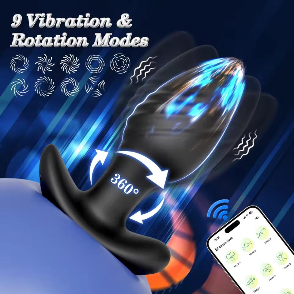 Приложение Bluetooth Управление Анальная пробка Вибратор Гей Анальная игрушка Стимулятор Ягодиц Инструмент для мастурбации Проникновение Анальный вибратор Мужчина Женщина