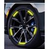 Car Wheel Hub Reflective Stickers Tire Rim Luminous Accessories For SEAT Leon 5f Ibiza 6l 6j Leon 1P Cushion Altea Xl Leon Mk