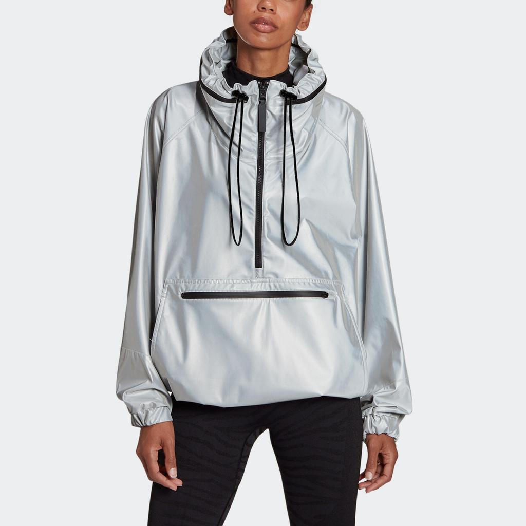 Adidas Stella McCartney Earth Protector Pull-On Jacket Women Jackets Silver HA0258