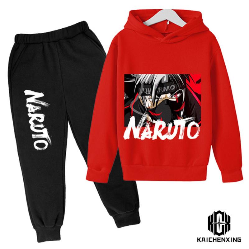 Мужская одежда, модный костюм Наруто для родителей и детей, мужской костюм с капюшоном, милая спортивная уличная спортивная одежда, мужская крутая, необходимая вещь