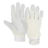 Otafuku Gloves Leather Gloves Velcro Wrist Cotton Medium of 3 [Pig Leather, Closure, Upper] R-293 White, [Set Pairs]