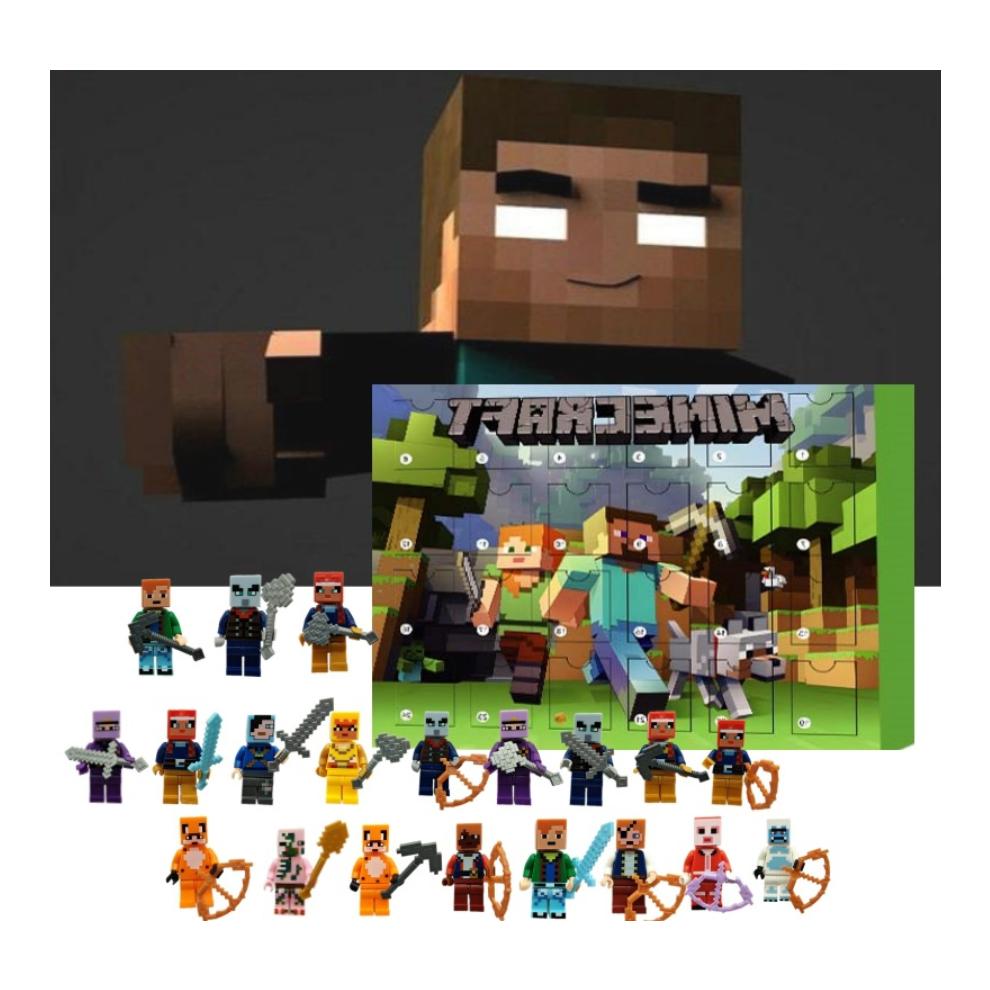 2026 Kids Christmas Minecraft Figures Advent Calendar Toys Xmas Gifts