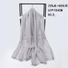Spring and Summer Light and Skin-friendly Sunscreen Cotton and Linen Solid Color Plain Color Natural Fiber Women's Scarf, Spring and Summer