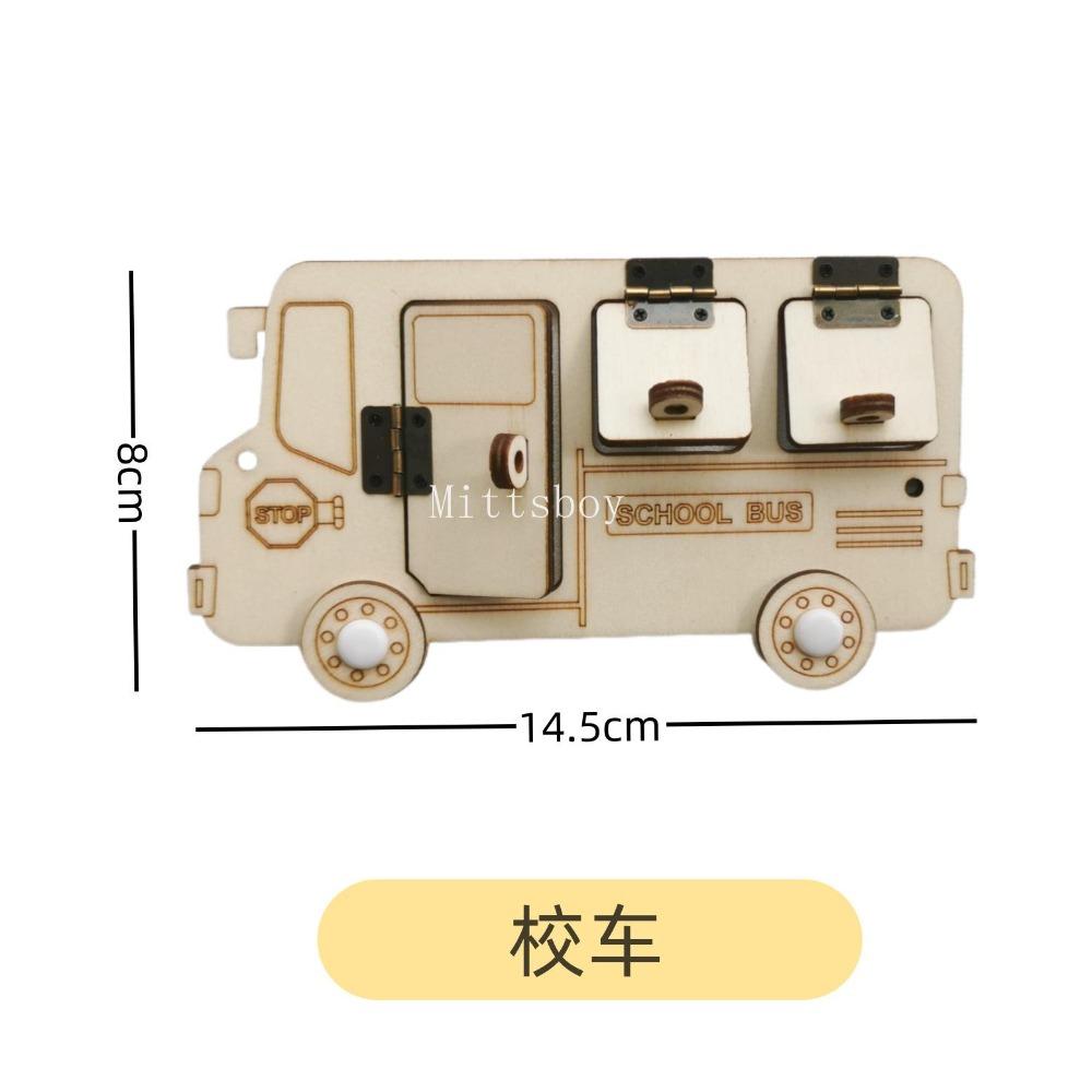 Монтессори Бизиборд Сделай сам Деревянные Аксессуары Ранний Счет на Шариках Бульдозер Замок Вертолет Развивающая Игрушка Для Детей Подарки