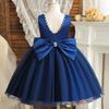Princess Girls Dress With Tulle Skirt For Birthday Party And Wedding Ceremony