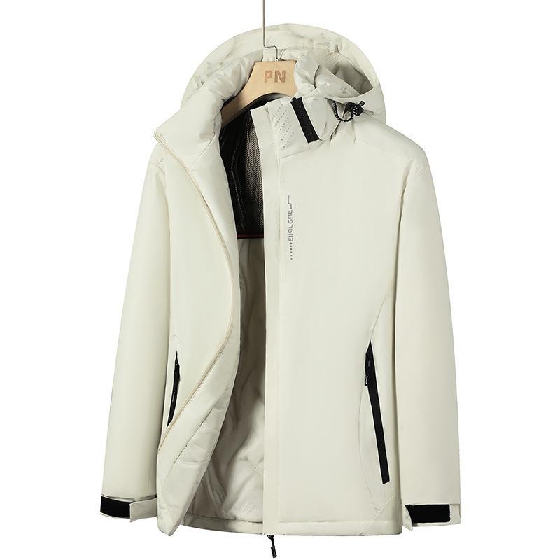 Autumn and Winter Jacket Men's Thickened Warm Cotton Clothes Windproof and Waterproof Outdoor Cotton Clothes Men's Jacket