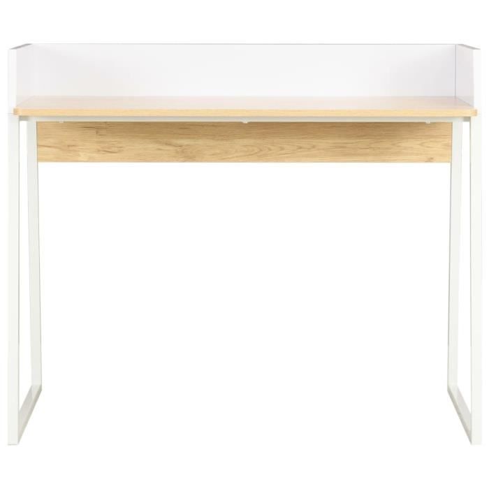 VidaXL White and Oak Desk 90x60x88 Cm 20265