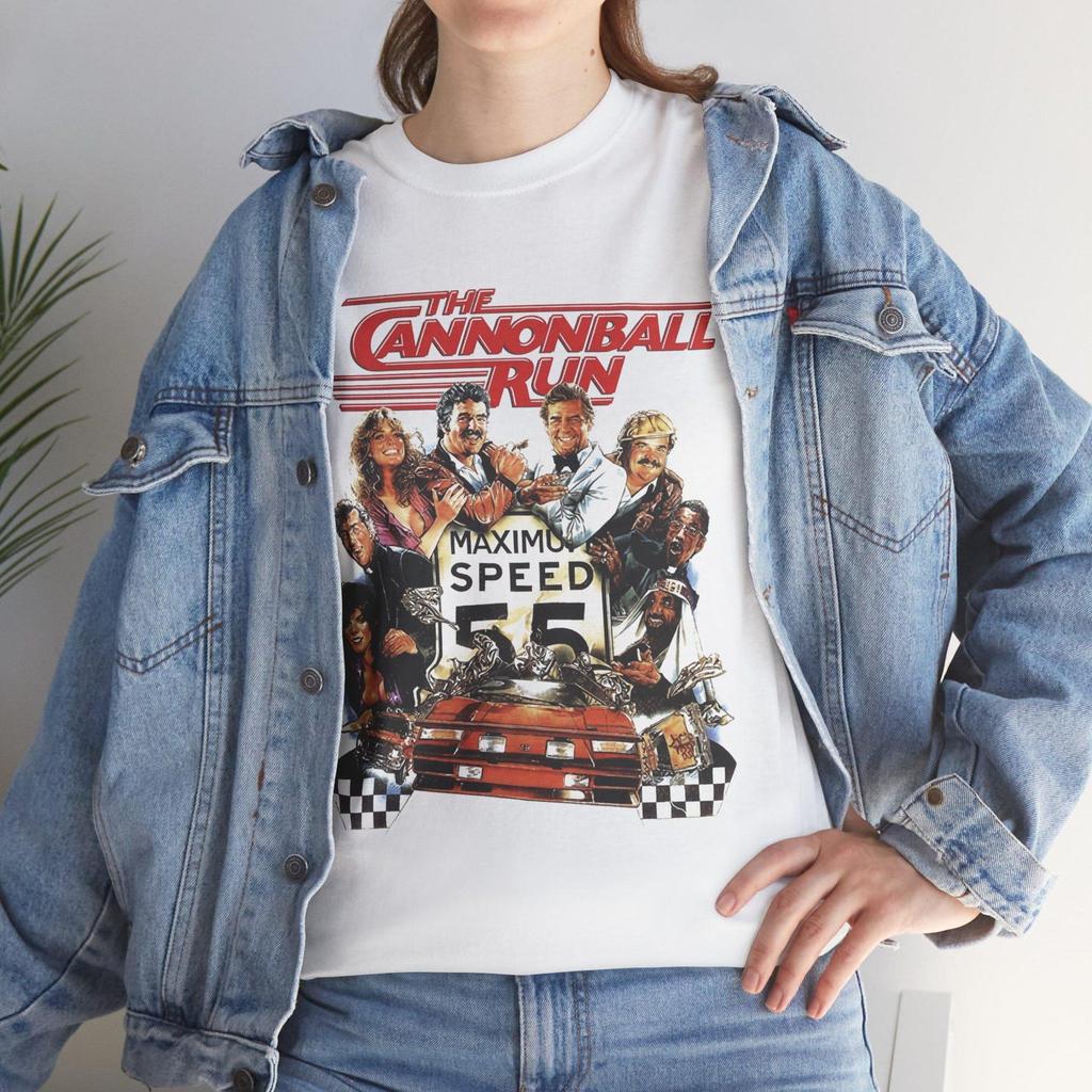 The Cannonball Run 80s Comedy Movie Poster T Shirt and kids tshirt Top Tee 350