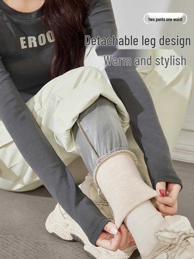 Женские хлопковые пуховые брюки на зиму 2025: Морозостойкий, Водонепроницаемый, Ветрозащитный для Экстремальной погоды -40°C