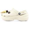 Classic Platform Clog EVA Ice Cream Cloud Beach Versatile Casual and Comfortable Hole Shoes Women's Bone White
