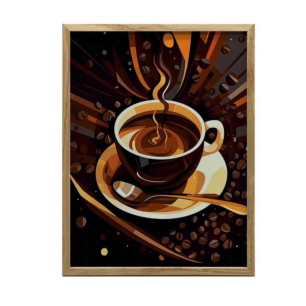 Retro Aromat Retro Aromat, 70X100 Cm, Rama Drewniana Ciemny Brąz, Papier Matowy 230 Gsm
