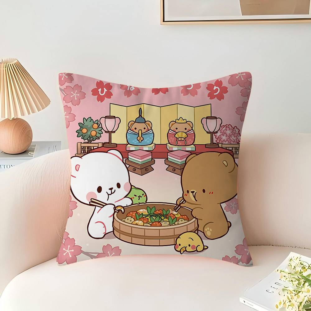 Наволочка "Молоко и Мокко" для Спальни и Гостиной, Декоративная Наволочка для Дивана