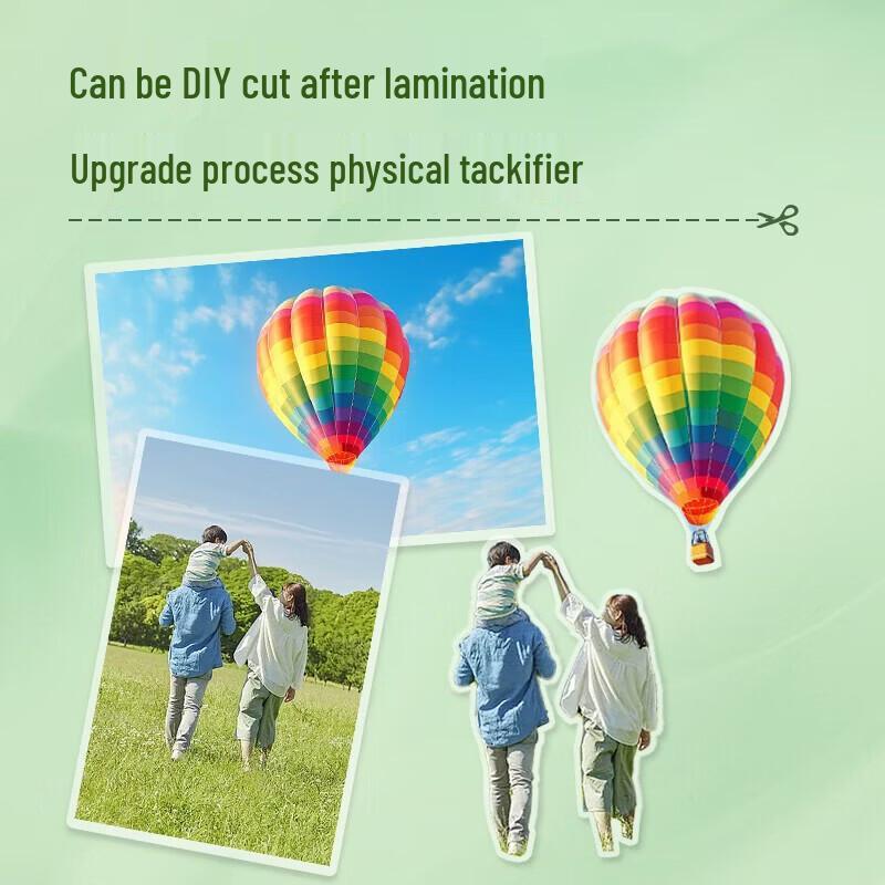Deli A4 80 Micron Clear Laminating Film (100 Sheets) CN plug (adapter included)