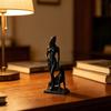 3D-печатная фигурка женщины и собаки, скульптура собаки - египетской богини, коллекционная настольная статуэтка для гостиной, спальни, книжной полки, декор для стола