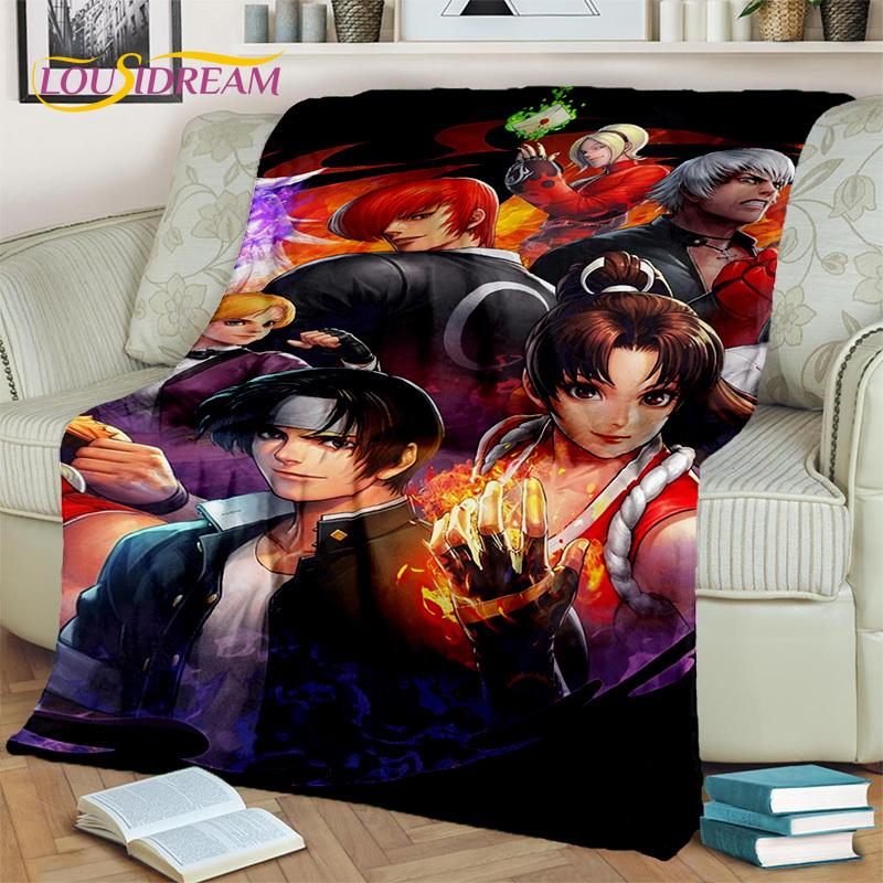 Одеяло King of Fighters в стиле ретро-игр, мягкое одеяло для дома, спальни, кровати, дивана, пикника, путешествия, офиса, одеяло, детское одеяло