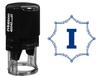 Printtoo Office Stationary R-40 Octagon Celtic Swirl Frame I Alphabet Monogram Initial Self Inking Rubber