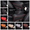 Leather Auto Protection Cushion Thicken Arm Rest Protector Mat Car Armrest Pad Central Console