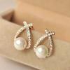 New Fashion Pearl Earrings Minimalist Temperament 925 Sterling Silver Earrings Pearl Jewelry for Women Wedding Gifte