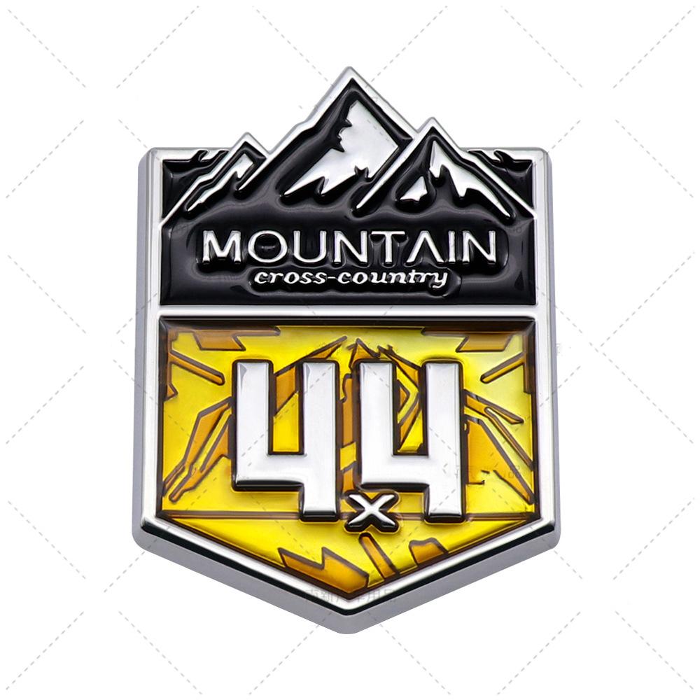 1 шт. 4X4 горный кросс-кантри автомобиль эмблема 4WD значок боковая дверь 3D металлическая наклейка для компаса Grand Cherokee Wrangler