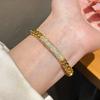 Square Winding Buckle Bracelet, Simple and Fashionable Bracelet, Light Luxury and High-end Jewelry for Women