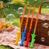Bubble Wand for Toddlers Giant Wand, Foam Maker Kids, Transformable Triangle Picnic Toy Beach Backyard Party, Outdoor Summer Game Gift