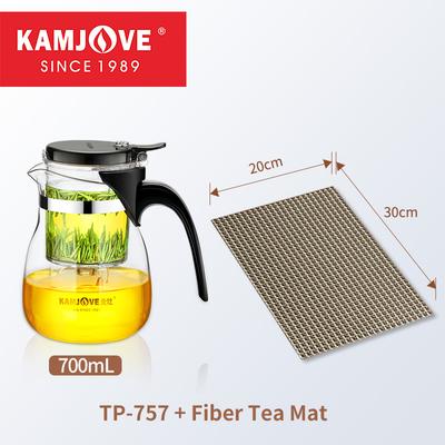KAMJOVE термостойкий стеклянный чайник, чайник пуэр, горячая распродажа, емкость 400-900 мл, фильтр для чая с одним щелчком, китайский чайный сервиз кунг-фу