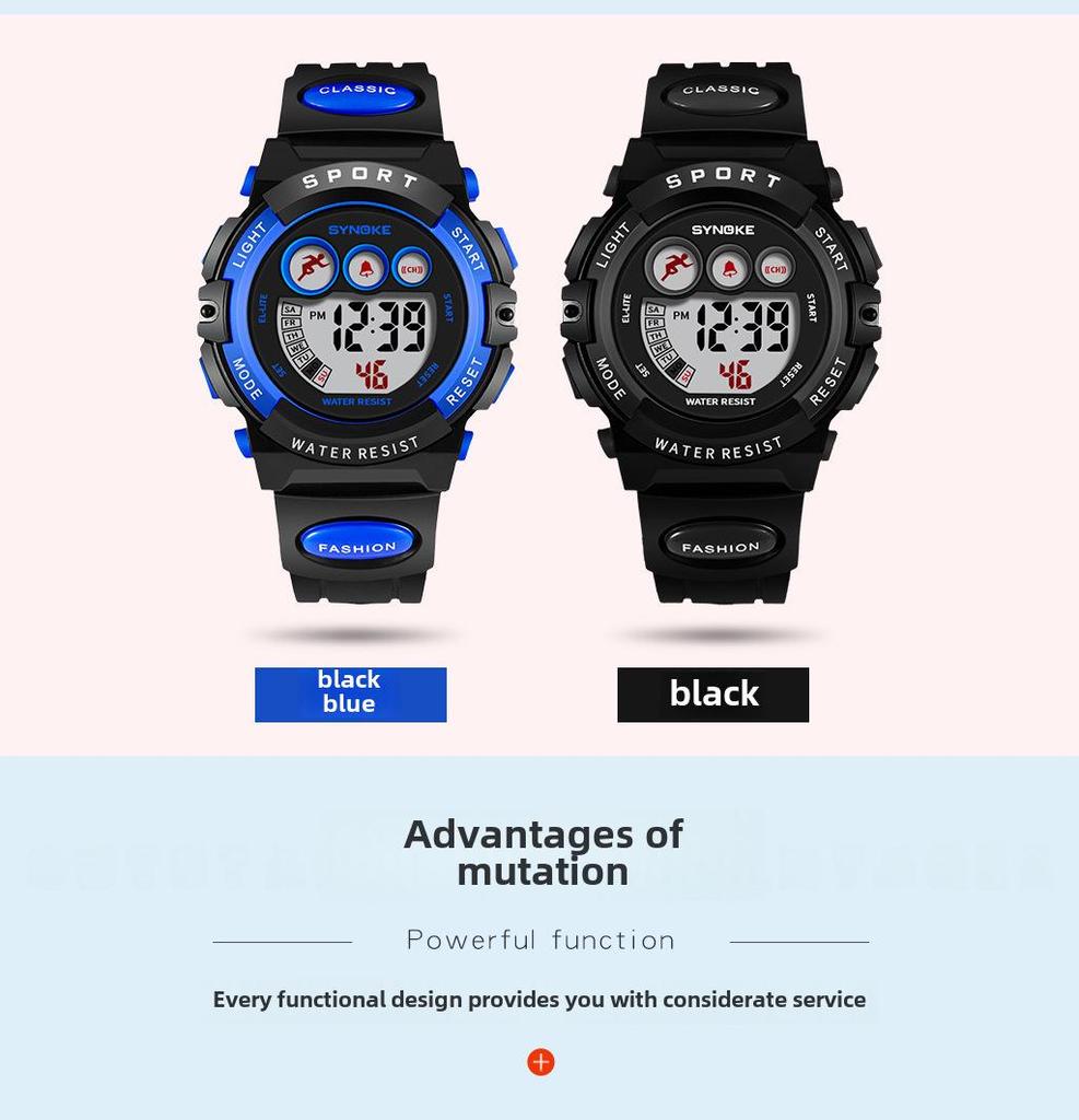 Детские водонепроницаемые спортивные часы — унисекс, студенческая версия