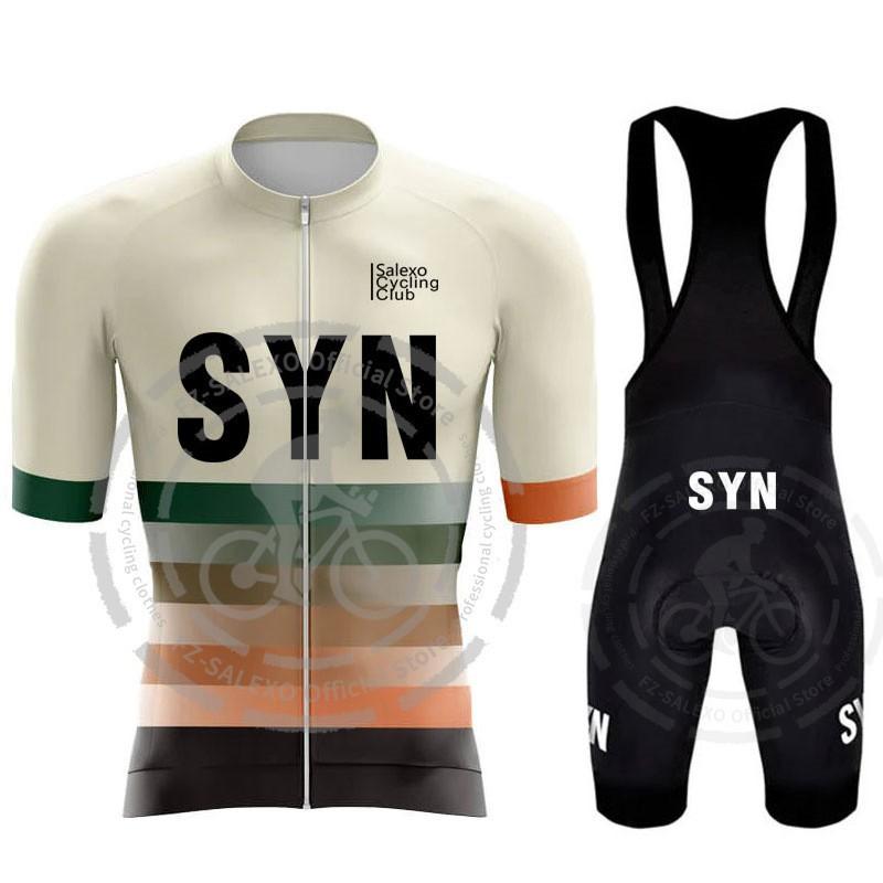 Mens Cycling Jersey Shorts Set Road Mountain Biking Breathable Quick-Dry Performance Wear