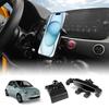 Для Fiat 500 08-24 Abarth 595 2012-2024 Автомобильный держатель для телефона Гравитационная подставка для iPhone Samsung Крепление Противоударный зажим Подставка для смартфона