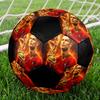 Футбольный мяч Cristiano Ronaldo Размер 5 Цветной Машинная строчка ПВХ Готов к соревнованиям Прочный Высокий отскок