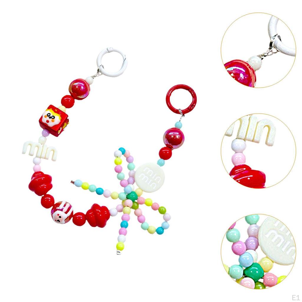 Брелок для ключей с бусинами, многофункциональный брелок для подарка на день рождения, день святого Валентина