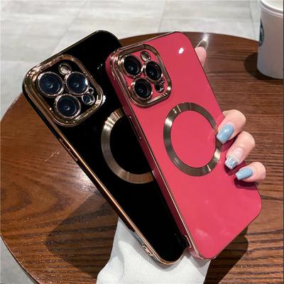 Для Iphone 13pro гальванический магнитный чехол для телефона с беспроводной зарядкой для Iphone 13 11 12 Pro Max 11 защитная задняя крышка для камеры