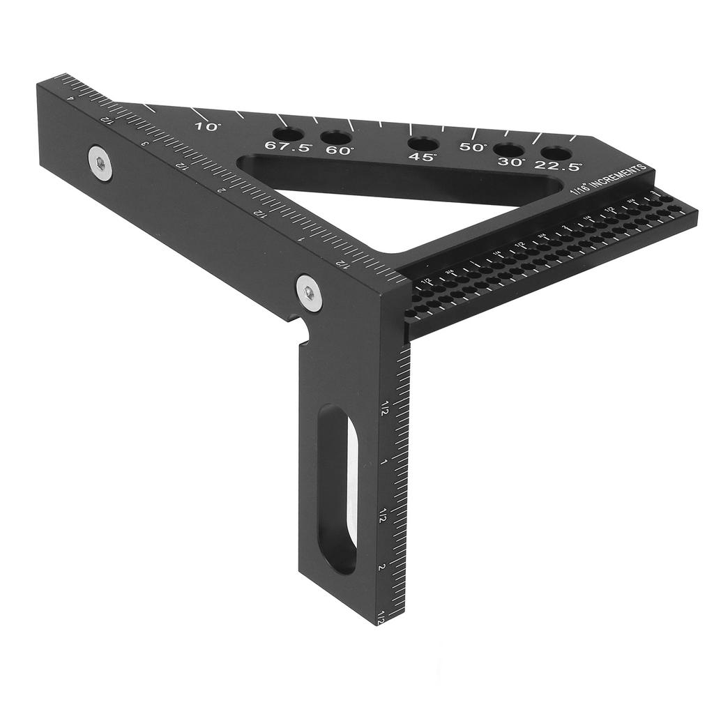 3D Многоугольная измерительная линейка 45 90 градусов Разметка положения отверстий Деревообрабатывающий угольник Плотник